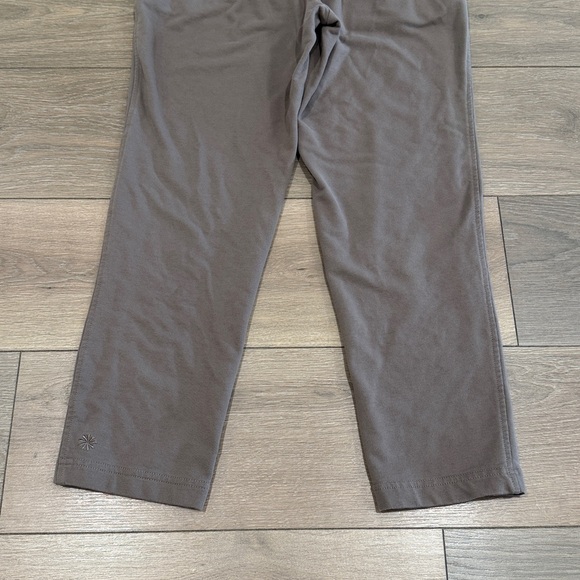 ATHELTA Brown Clay‎ Retroterry Tapered Pant Active Lounge Soft Cotton Terry Sz S - Picture 7 of 12
